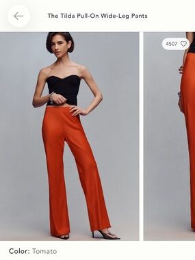 Anthropologie The Tilda Wide-Leg Pull-On Pants